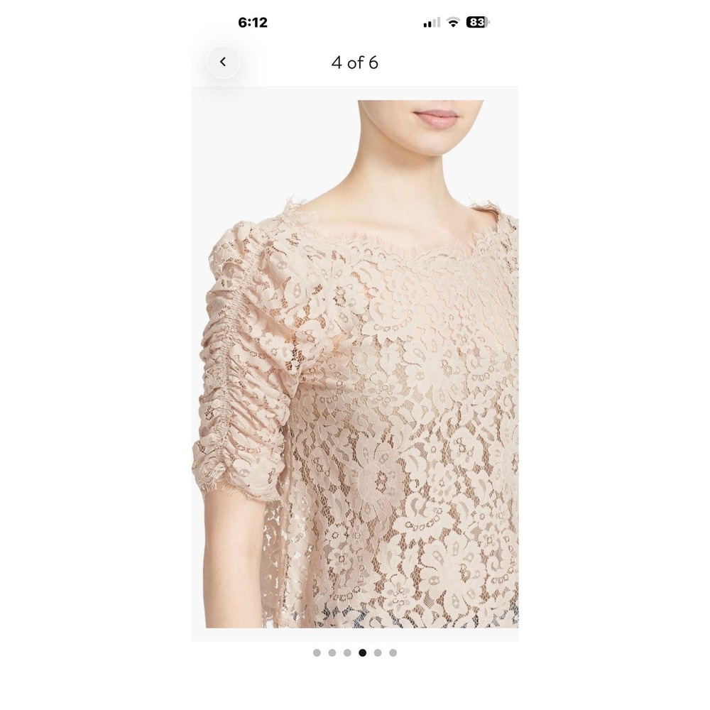 Women's Cute Cottage Lace Blouse Small